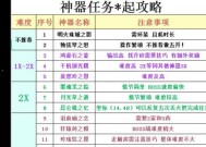 全套神器任务流程是什么？魔域神器任务如何完成？
